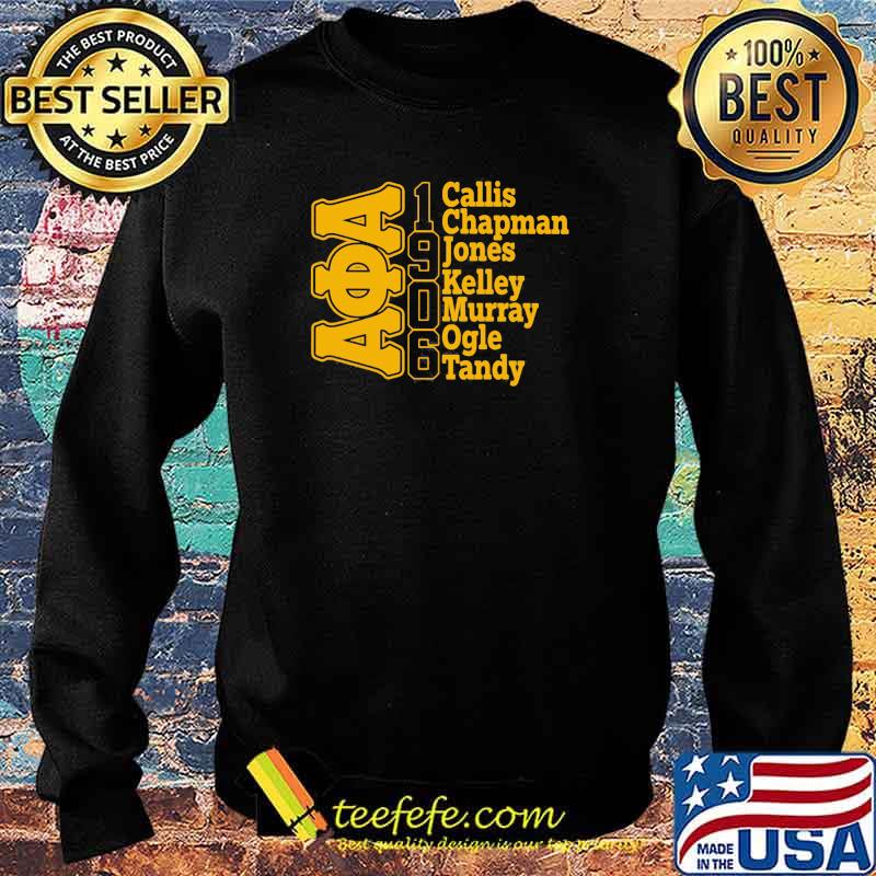 Alpha phi alpha Callis chapman jones kelley murray ogle tandy 1906 Sweater Alpha phi alpha Callis chapman jones kelley murray ogle tandy 1906 Sweater