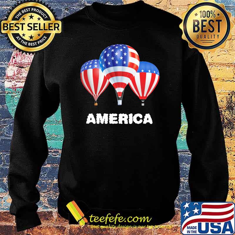 America Air Balloon American Flag Shirt Sweater America Air Balloon American Flag Shirt Sweater