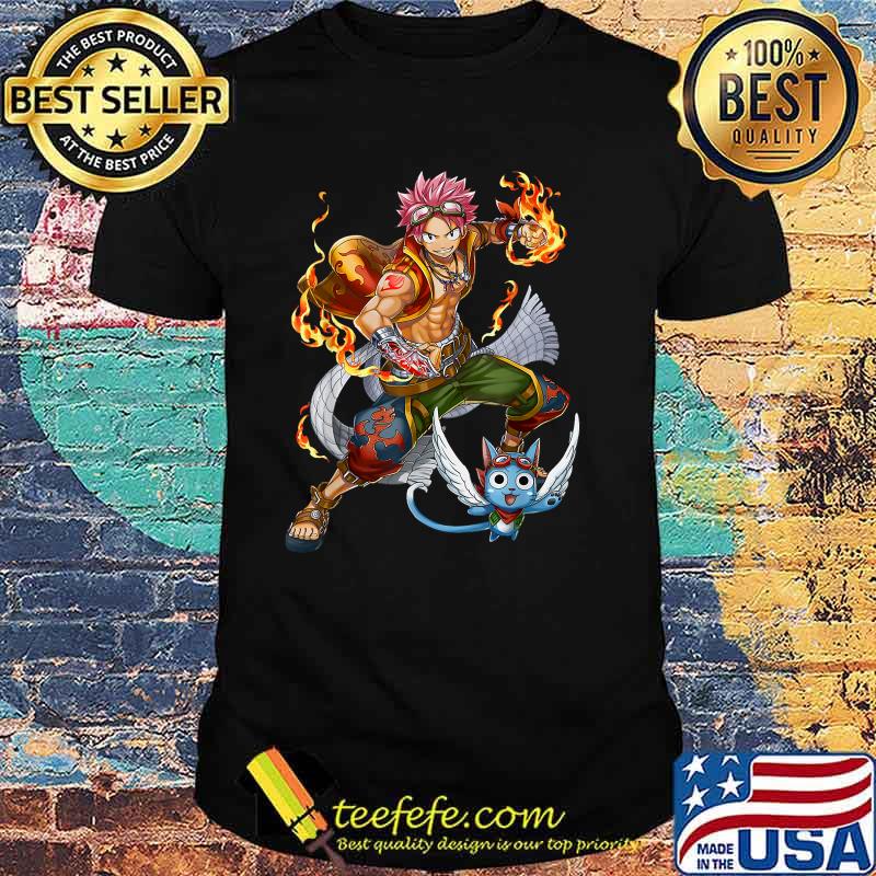 Anime fairy Kawaii Otaku tail Japanese Natsu Waifu Dragneel T-Shirt