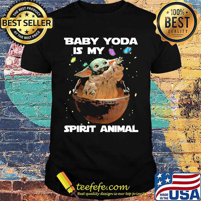 Baby yoda is my spirit animal shirt
