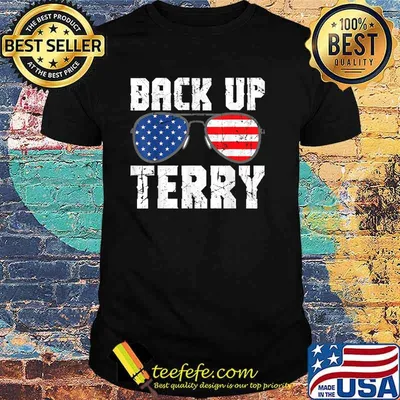 Back Up Terry American Flag USA 4th Of July Sunglasses T-Shirt