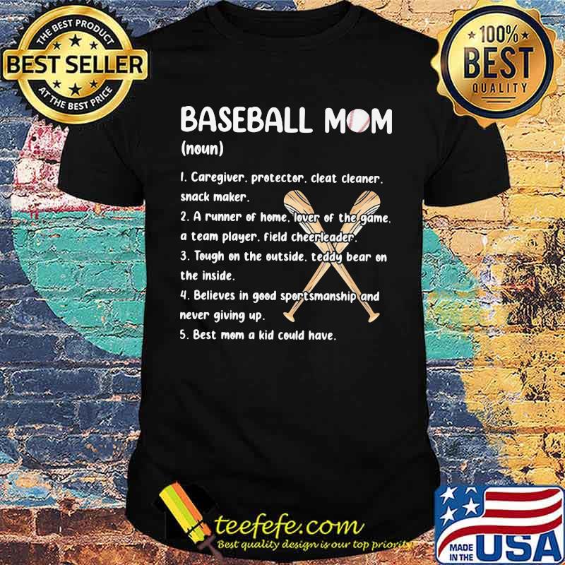 Baseball Mom Caregiver Protector Cleat Cleaner Snack Maker Shirt