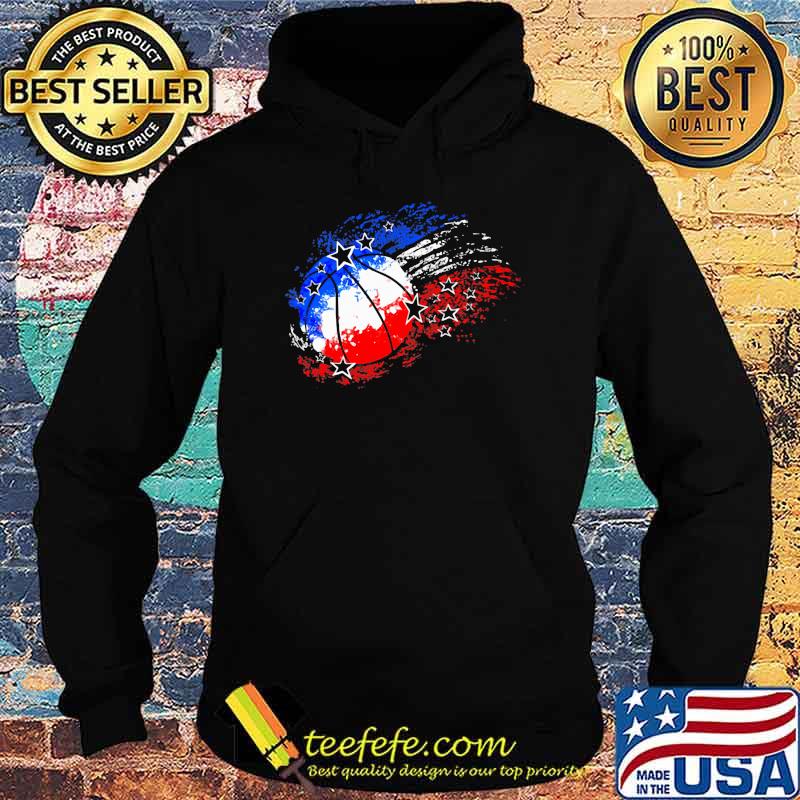 Basketball Red White Blue Shirt Hoodie Basketball Red White Blue Shirt Hoodie