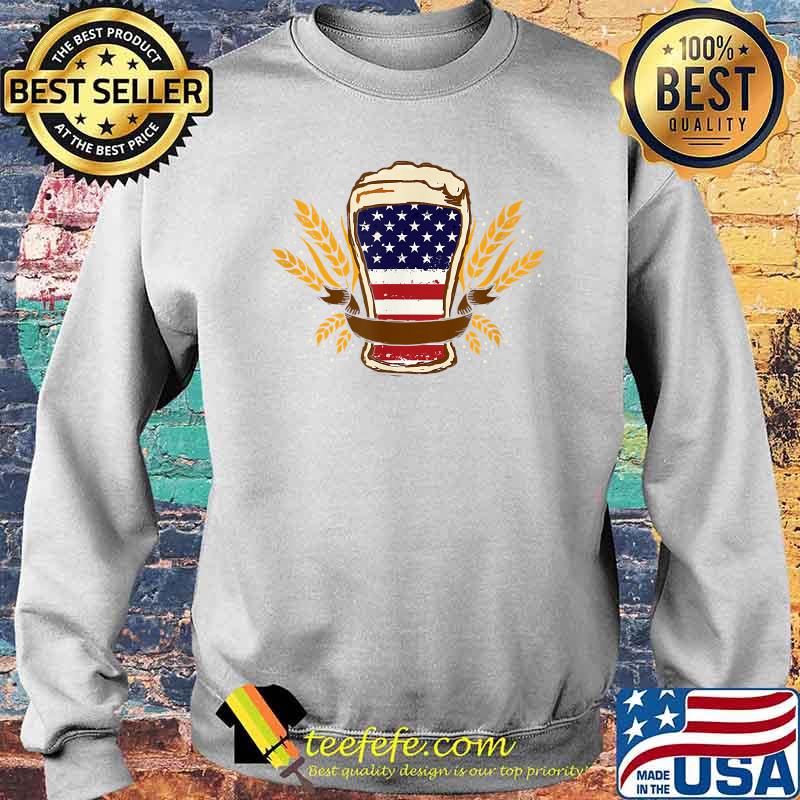 Beer American Flag 4th of July T-Shirt Sweater Beer American Flag 4th of July T-Shirt Sweater