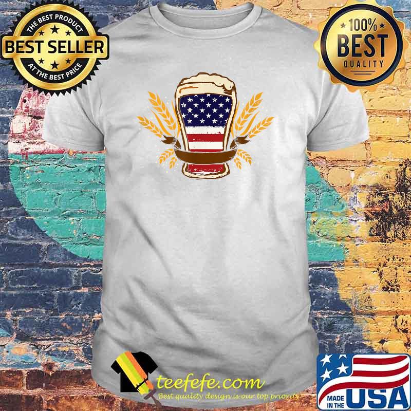 Beer American Flag 4th of July T-Shirt Beer American Flag 4th of July T-Shirt