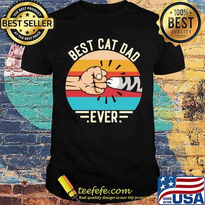Best Cat Dad Ever Vintage Shirt