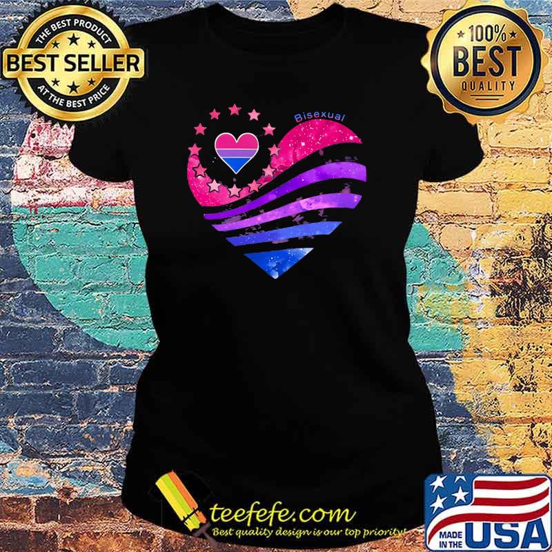 Bisexual Pride Heart Shirt Ladies tee Bisexual Pride Heart Shirt Ladies tee
