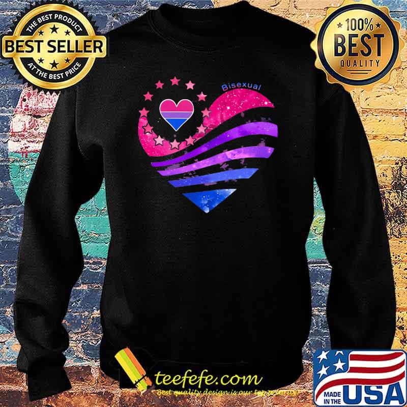 Bisexual Pride Heart Shirt Sweater Bisexual Pride Heart Shirt Sweater