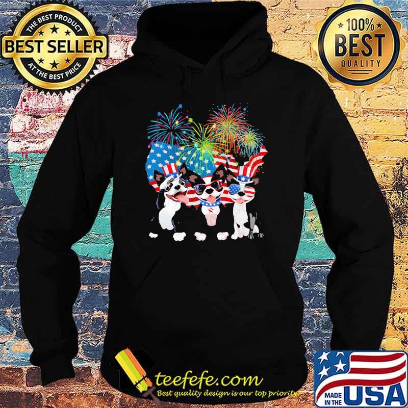 Boston Terrier Independence Day Firework American Flag Shirt Hoodie Boston Terrier Independence Day Firework American Flag Shirt Hoodie