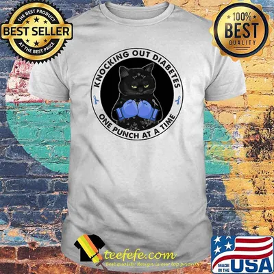Boxing Knocking Out Breast Cancer One Punch At A Time Cat Shirt