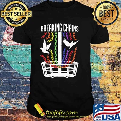 Breaking Chains Disc Golf LGBT Bird Shirt