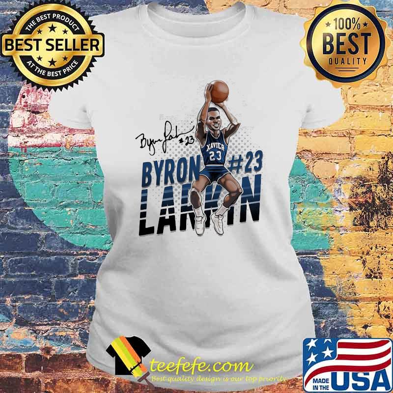 Byron larkin basketball signature Laides tee Byron larkin basketball signature Laides tee
