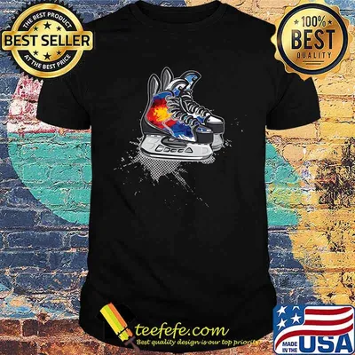 Colorado Hockey Skates T-Shirt