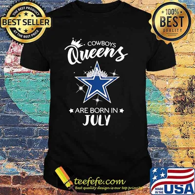 Cowboy Queens Are Born In July Crown Shirt