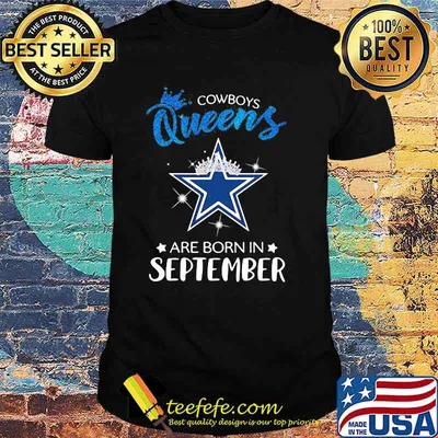 Cowboy Queens Are Born In September Blie Shirt