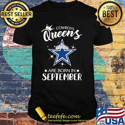 Cowboy Queens Are Born In September Crown Shirt