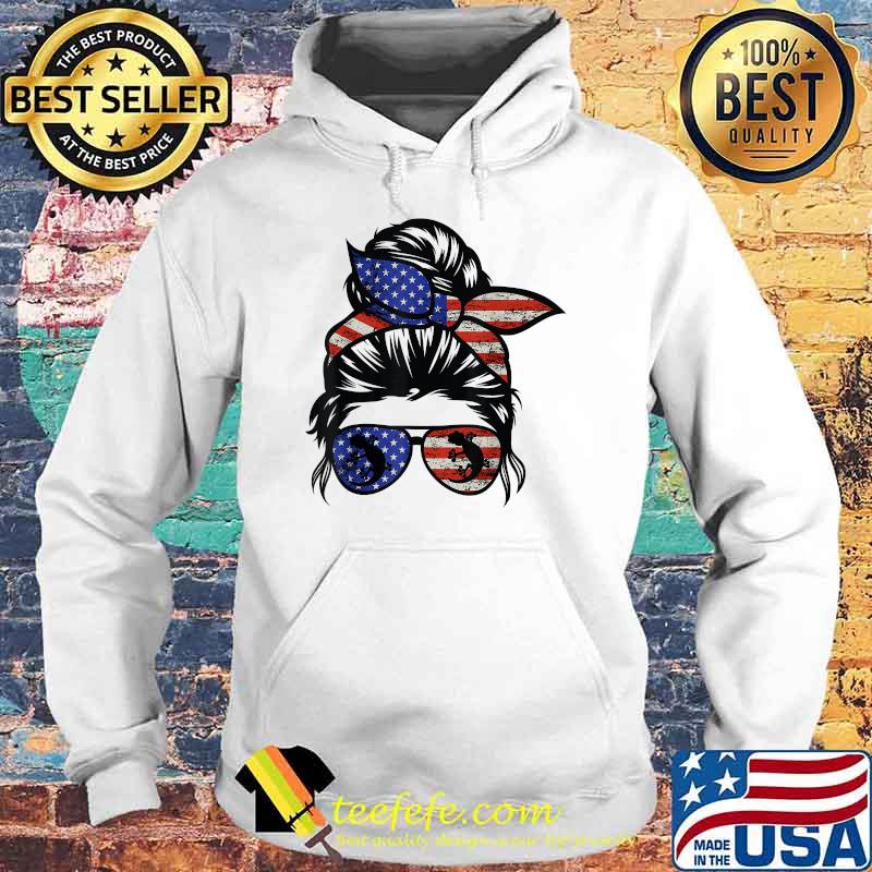 Crested gecko Messy Bun Hair Glasses 4th of July 2021 T-Shirt Hoodie Crested gecko Messy Bun Hair Glasses 4th of July 2021 T-Shirt Hoodie