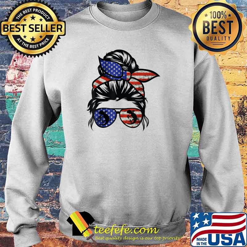Crested gecko Messy Bun Hair Glasses 4th of July 2021 T-Shirt Sweater Crested gecko Messy Bun Hair Glasses 4th of July 2021 T-Shirt Sweater
