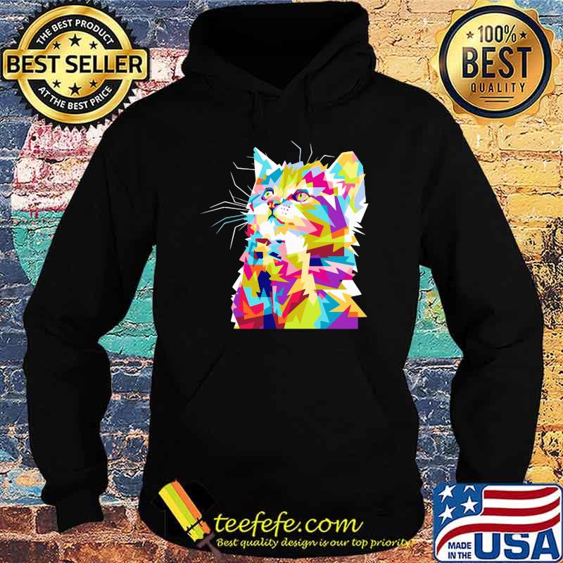 Cute Cat Color Shirt Hoodie Cute Cat Color Shirt Hoodie