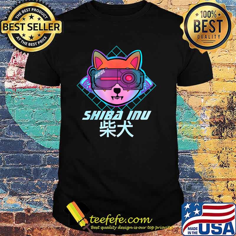Cyberpunk Shib Army Crypto Shiba inu coin T-Shirt