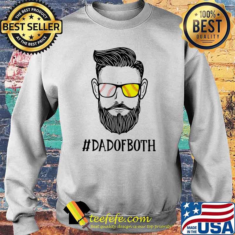 Dad Of Both Softball Shirt Sweater Dad Of Both Softball Shirt Sweater
