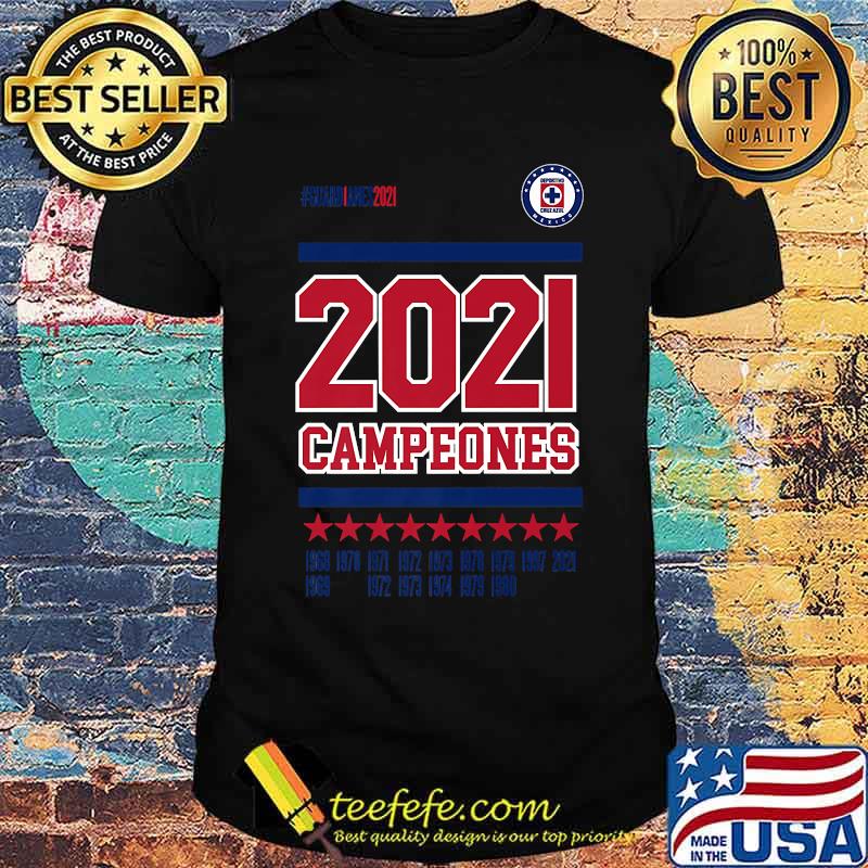Deportivo Cruz Azul Campeones 2021 T-Shirt Deportivo Cruz Azul Campeones 2021 T-Shirt