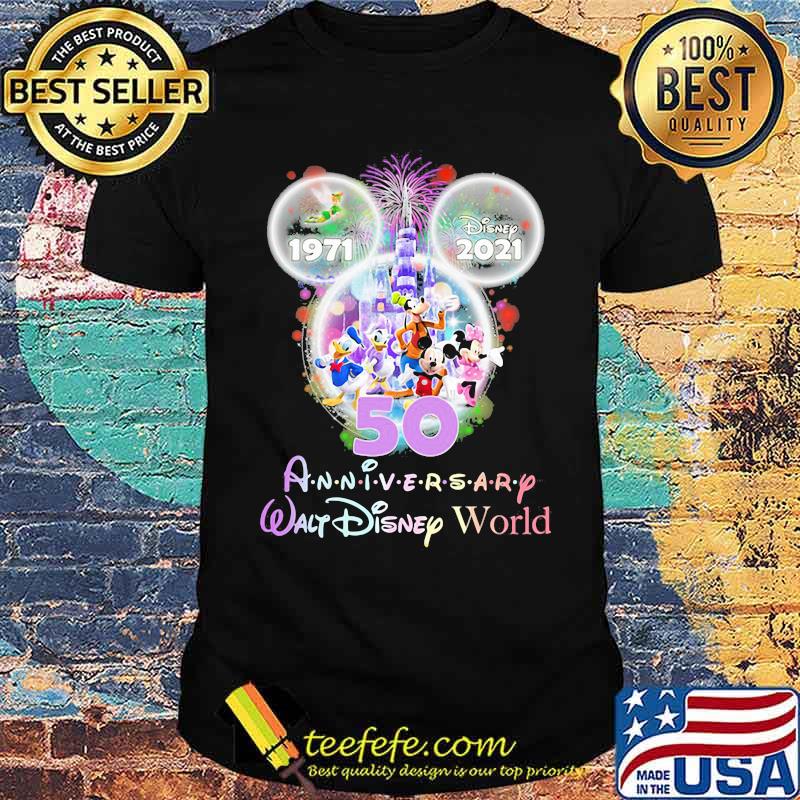 Disney 1971 2021 anniversary walt disney world firework shirt