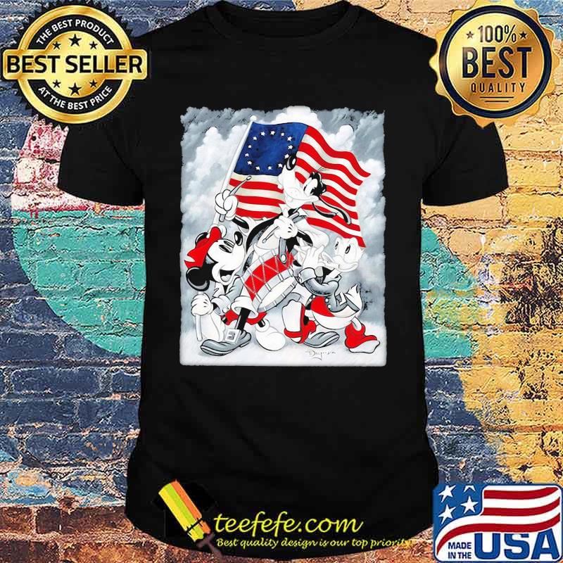 Disney mickey american flag 4th of july independence shirt