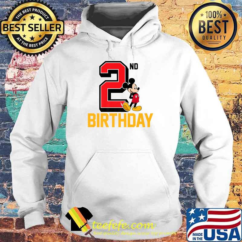 Disney Mickey Mouse My 2nd Birthday T-Shirt Hoodie Disney Mickey Mouse My 2nd Birthday T-Shirt Hoodie