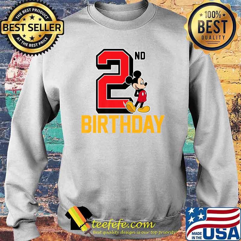 Disney Mickey Mouse My 2nd Birthday T-Shirt Sweater Disney Mickey Mouse My 2nd Birthday T-Shirt Sweater