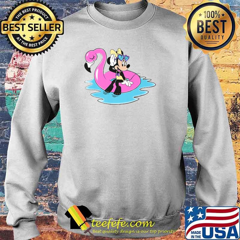 Disney Minnie and Flamingo T-Shirt Sweater Disney Minnie and Flamingo T-Shirt Sweater