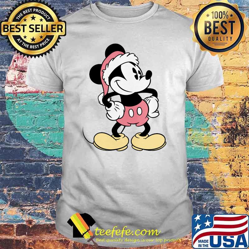 Disney Santa Mickey Mouse Holiday Shirt