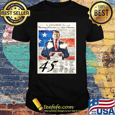 Donald trump president 45 4th Of July firework T-Shirt