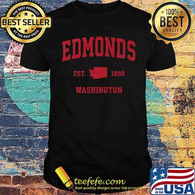 Edmonds Washington WA Est 1890 Vintage Sports T-Shirt