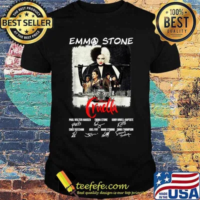 Emmas Stone Disney Cruella Signatures T-Shirt