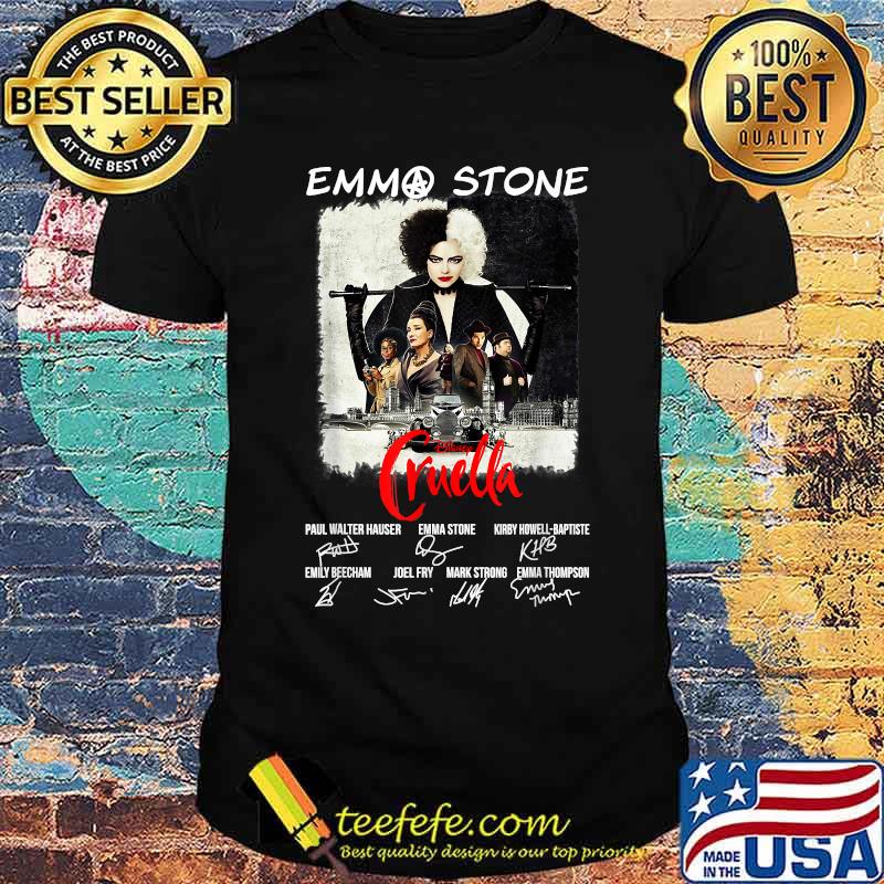 Emmas Stone Disney Cruella Signatures T-Shirt