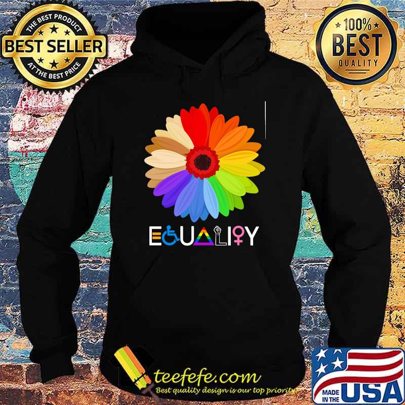 Equality flower black live matter lgbt Hoodie Equality flower black live matter lgbt Hoodie