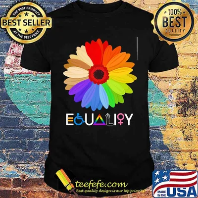 Equality flower black live matter lgbt shirt
