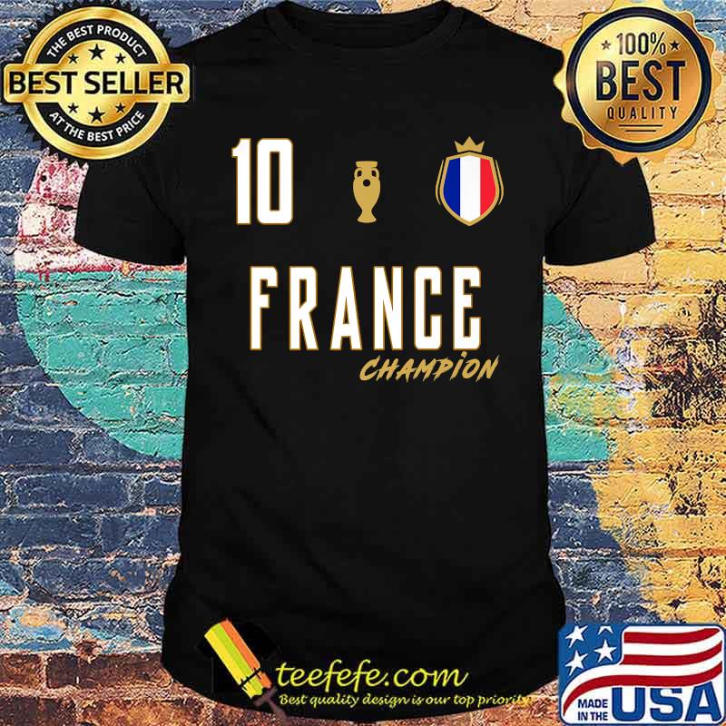 Fan France National 10 Soccer Team Football T-Shirt