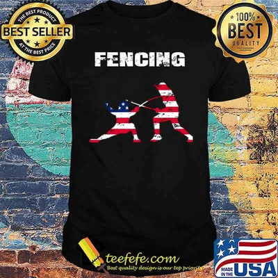Fencing USA 2021 Flag Tokyo T-Shirt