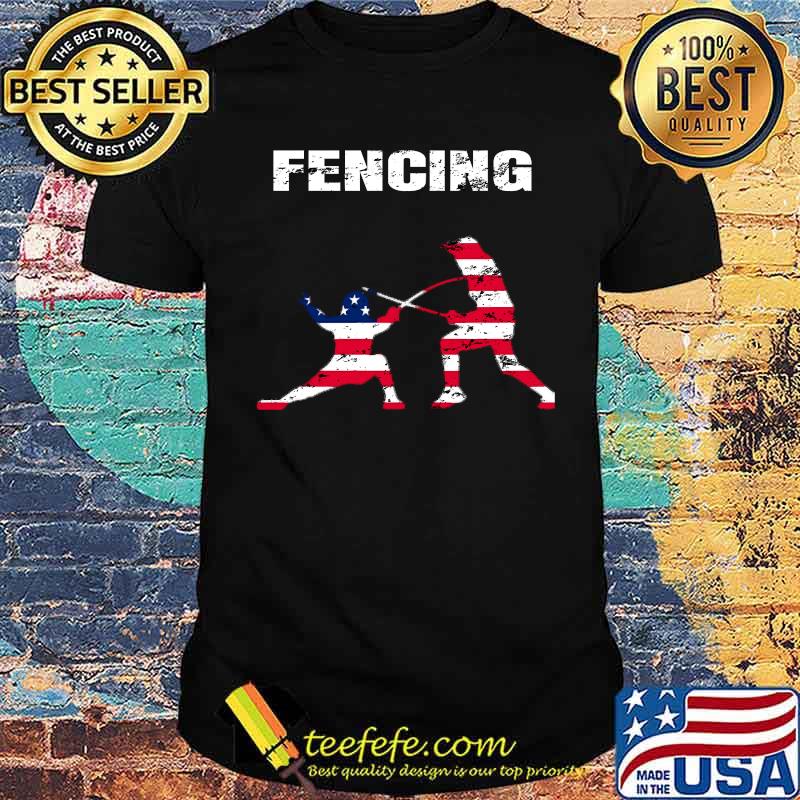 Fencing USA 2021 Flag Tokyo T-Shirt