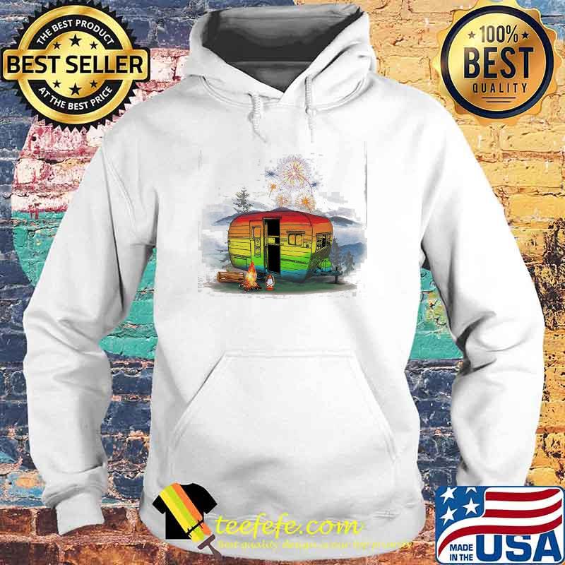Fireworks Rainbow Camping Shirt Hoodie Fireworks Rainbow Camping Shirt Hoodie