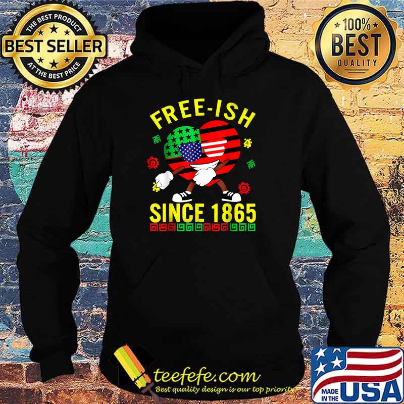 Free-ish Since 1865 Juneteenth Heart Sunglasses American Flag T-Shirt Hoodie Free-ish Since 1865 Juneteenth Heart Sunglasses American Flag T-Shirt Hoodie