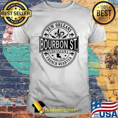 French Quarter Bourbon St New Orleans Souvenir T-Shirt
