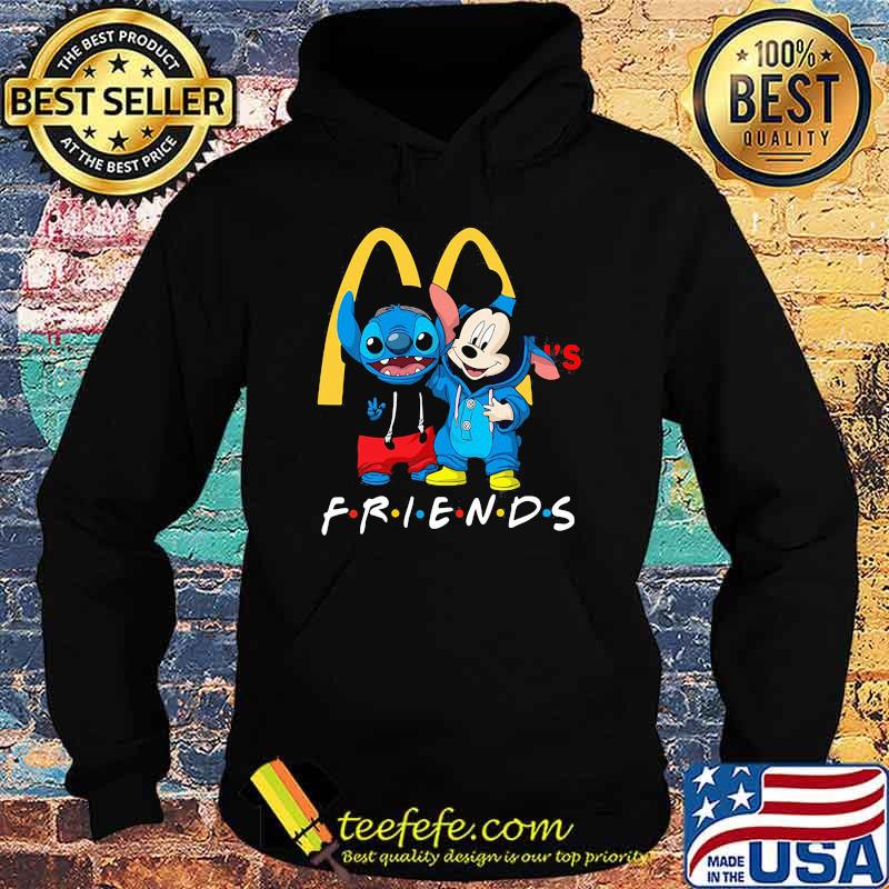 Friends Mcdonalds mickey and stitch Hoodie Friends Mcdonalds mickey and stitch Hoodie
