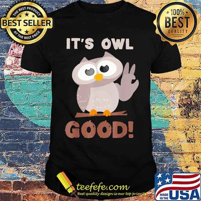 Funny I'ts Owl Good Birthday Gift Shirt For Owl Shirt