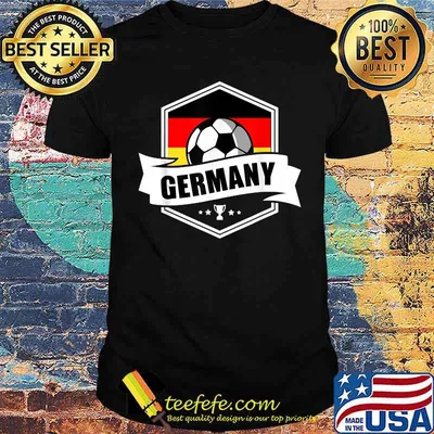 Germany Soccer Jersey 2021 German Flag Scarf Ball T-Shirt