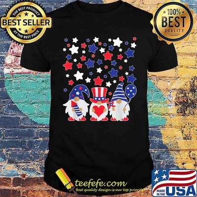 Gnomes 4th Of July  Red White and Blue T-Shirt