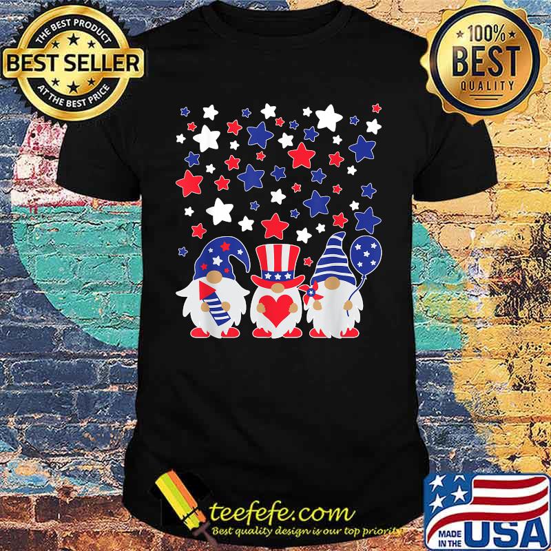 Gnomes 4th Of July Red White and Blue T-Shirt