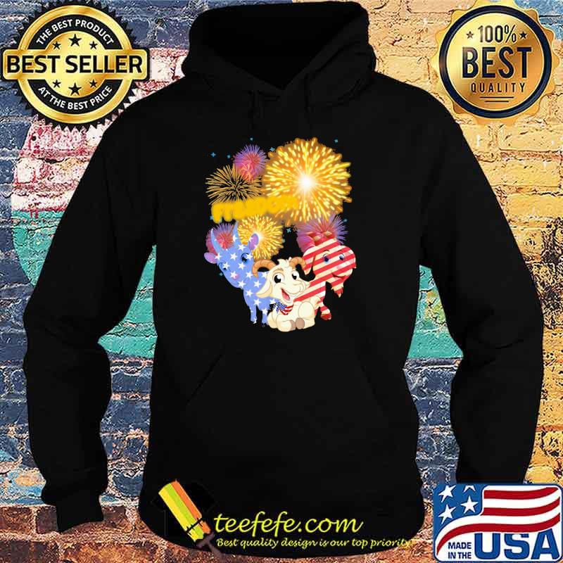 Goat freedom firework for goat lover happy 4th of july Hoodie Goat freedom firework for goat lover happy 4th of july Hoodie